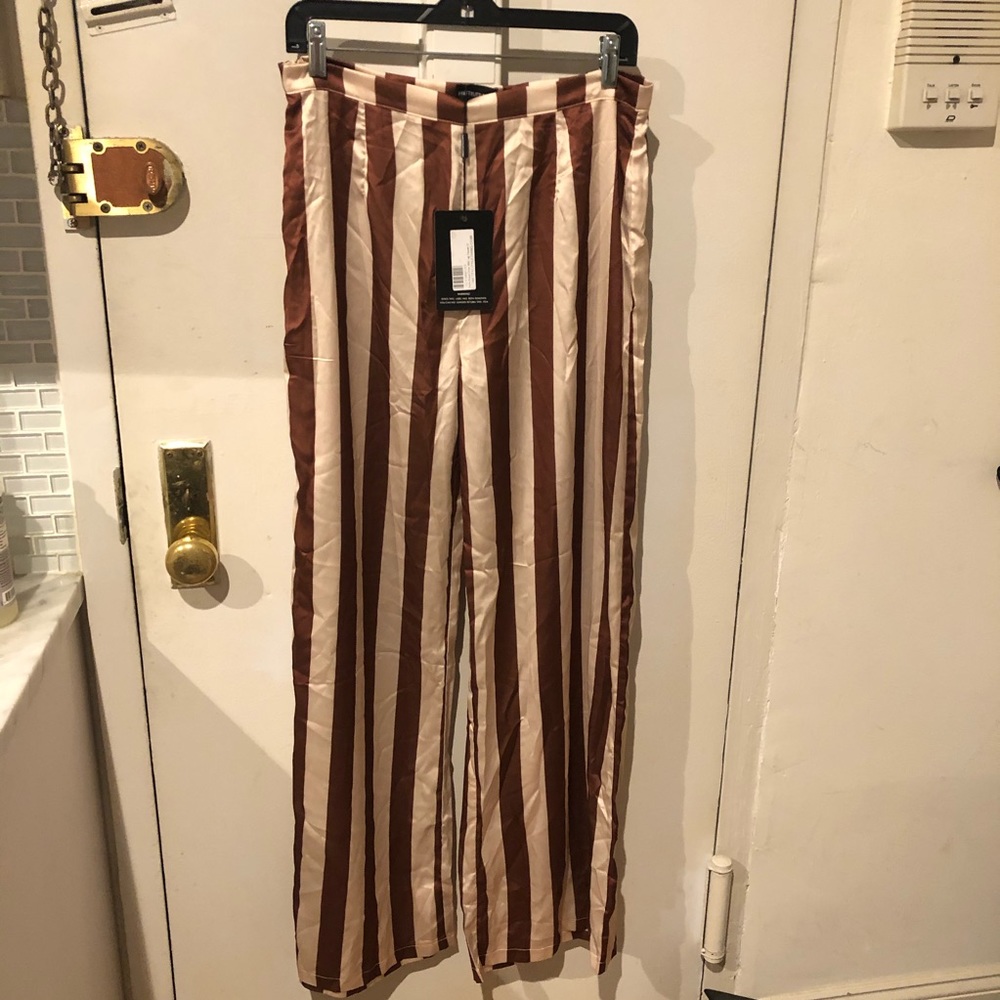 NWT Pretty Little Thing stripped pants